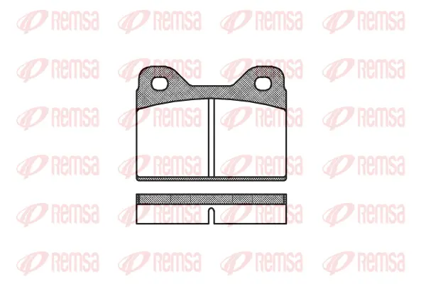 0073.00 REMSA Комплект тормозных колодок, дисковый тормоз (фото 1)