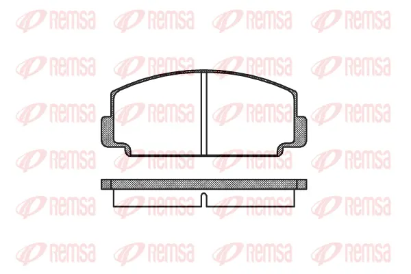 0075.00 REMSA Комплект тормозных колодок, дисковый тормоз (фото 1)