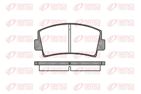 0078.00 REMSA Комплект тормозных колодок, дисковый тормоз (фото 1)