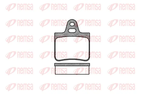 0102.00 REMSA Комплект тормозных колодок, дисковый тормоз (фото 1)