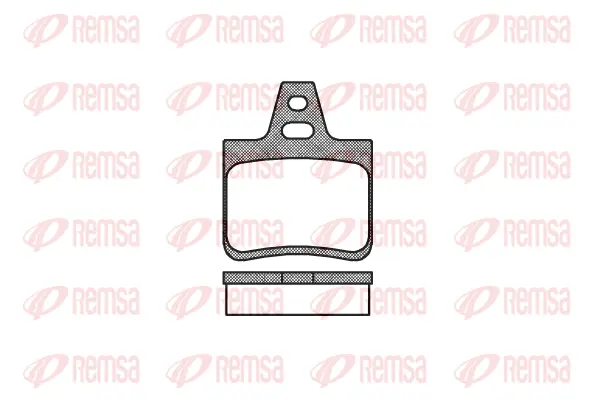 0102.10 REMSA Комплект тормозных колодок, дисковый тормоз (фото 1)