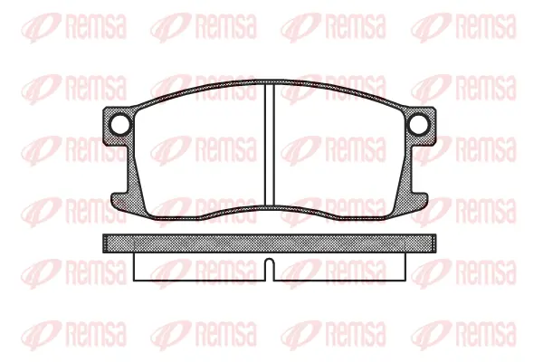0110.00 REMSA Комплект тормозных колодок, дисковый тормоз (фото 1)