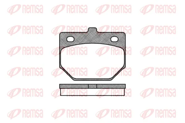 0112.00 REMSA Комплект тормозных колодок, дисковый тормоз (фото 1)