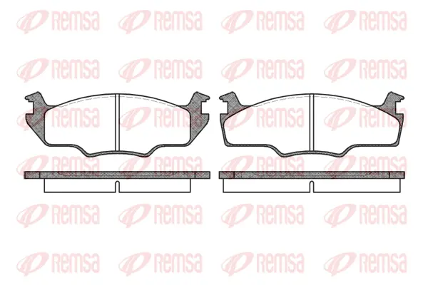 0121.00 REMSA Комплект тормозных колодок, дисковый тормоз (фото 1)