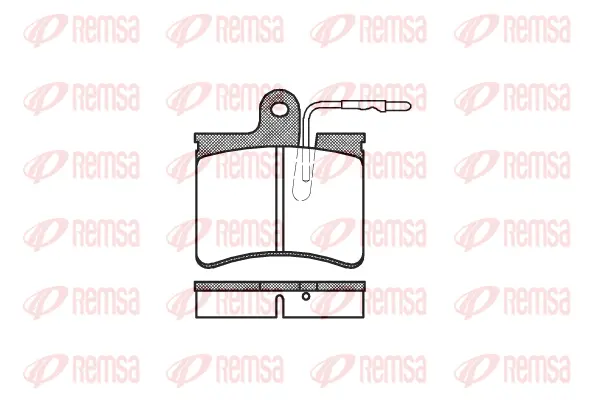 0125.04 REMSA Комплект тормозных колодок, дисковый тормоз (фото 1)