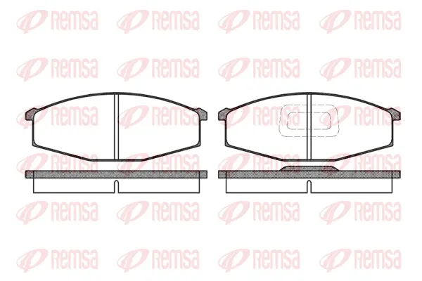 0129.10 REMSA Комплект тормозных колодок, дисковый тормоз (фото 1)