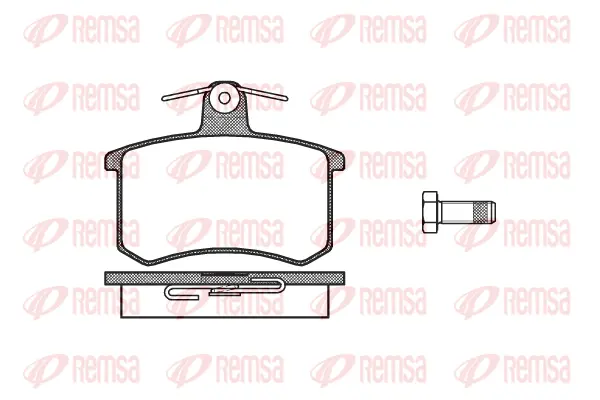 0135.00 REMSA Комплект тормозных колодок, дисковый тормоз (фото 1)