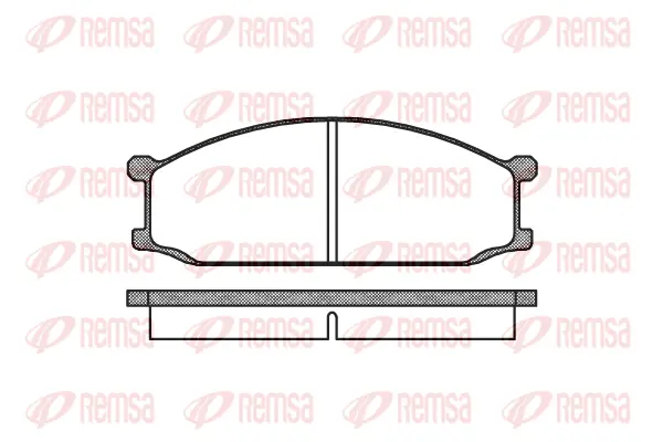 0136.00 REMSA Комплект тормозных колодок, дисковый тормоз (фото 1)