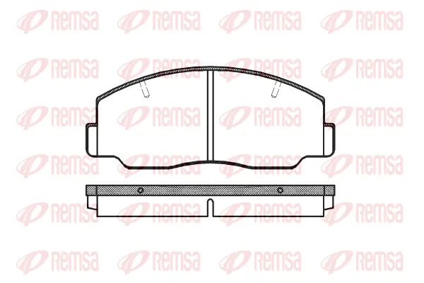 0137.00 REMSA Комплект тормозных колодок, дисковый тормоз (фото 1)