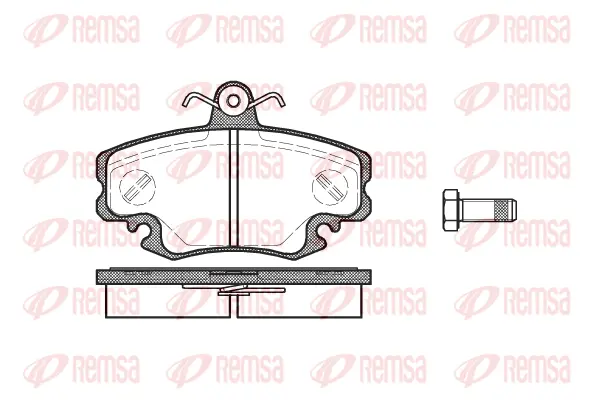 0141.10 REMSA Комплект тормозных колодок, дисковый тормоз (фото 1)