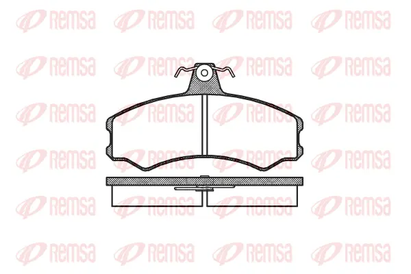 0143.00 REMSA Комплект тормозных колодок, дисковый тормоз (фото 1)