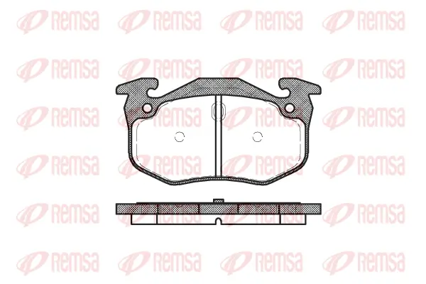 0144.06 REMSA Комплект тормозных колодок, дисковый тормоз (фото 1)