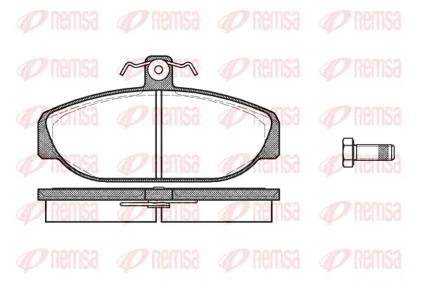 0156.10 REMSA Комплект тормозных колодок, дисковый тормоз (фото 1)