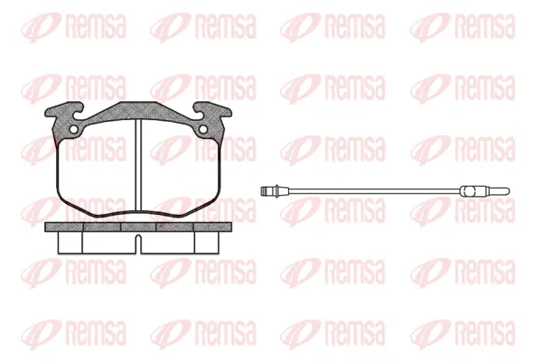 0163.02 REMSA Комплект тормозных колодок, дисковый тормоз (фото 1)