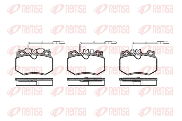 0170.14 REMSA Комплект тормозных колодок, дисковый тормоз (фото 1)