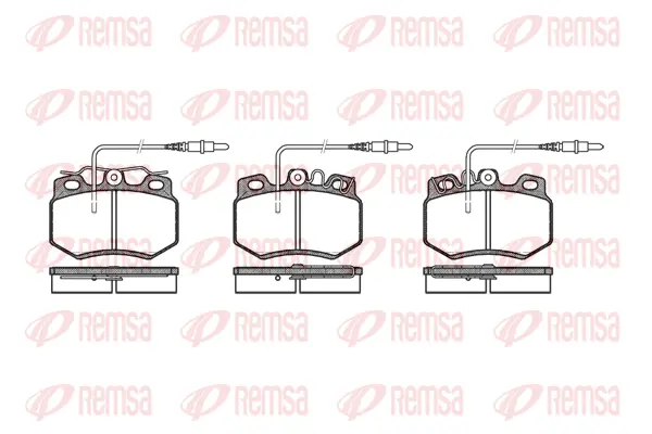 0170.34 REMSA Комплект тормозных колодок, дисковый тормоз (фото 1)
