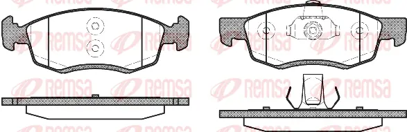 0172.32 REMSA Комплект тормозных колодок, дисковый тормоз (фото 1)