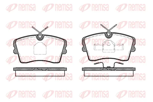 0173.10 REMSA Комплект тормозных колодок, дисковый тормоз (фото 1)