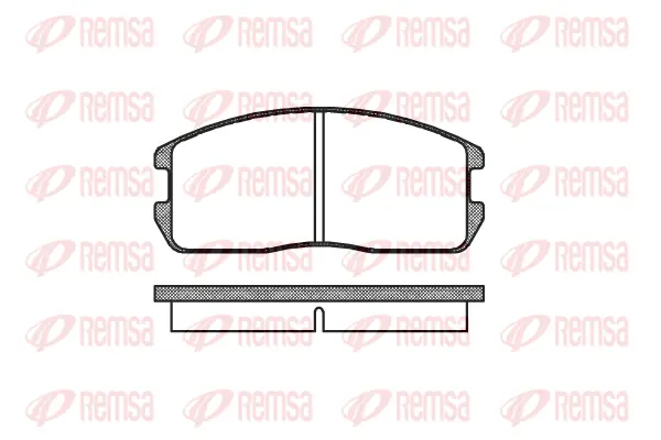 0175.00 REMSA Комплект тормозных колодок, дисковый тормоз (фото 1)