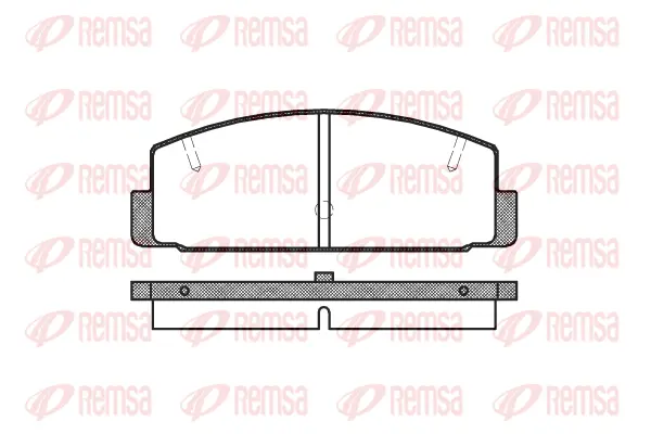 0179.20 REMSA Комплект тормозных колодок, дисковый тормоз (фото 1)
