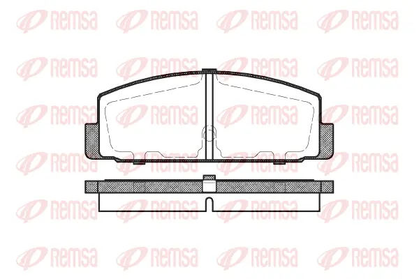 0179.30 REMSA Комплект тормозных колодок, дисковый тормоз (фото 1)