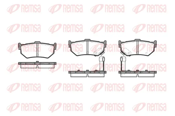 0183.02 REMSA Комплект тормозных колодок, дисковый тормоз (фото 1)