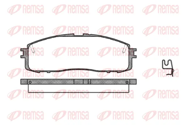 0199.34 REMSA Комплект тормозных колодок, дисковый тормоз (фото 1)