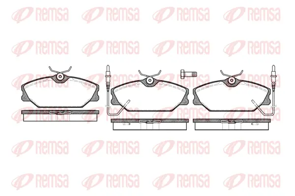0208.02 REMSA Комплект тормозных колодок, дисковый тормоз (фото 1)