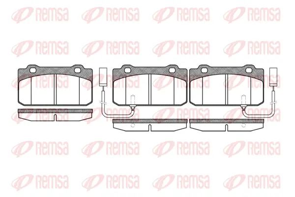 0210.12 REMSA Комплект тормозных колодок, дисковый тормоз (фото 1)