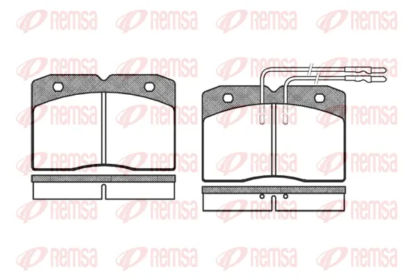 0211.04 REMSA Комплект тормозных колодок, дисковый тормоз (фото 1)