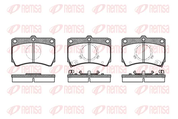 0212.02 REMSA Комплект тормозных колодок, дисковый тормоз (фото 1)