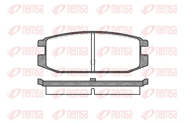0217.00 REMSA Комплект тормозных колодок, дисковый тормоз (фото 1)