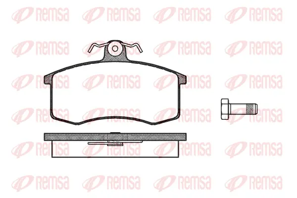 0221.00 REMSA Комплект тормозных колодок, дисковый тормоз (фото 1)