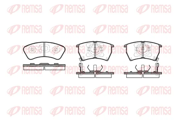 0234.02 REMSA Комплект тормозных колодок, дисковый тормоз (фото 1)