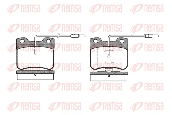 0247.04 REMSA Комплект тормозных колодок, дисковый тормоз (фото 1)
