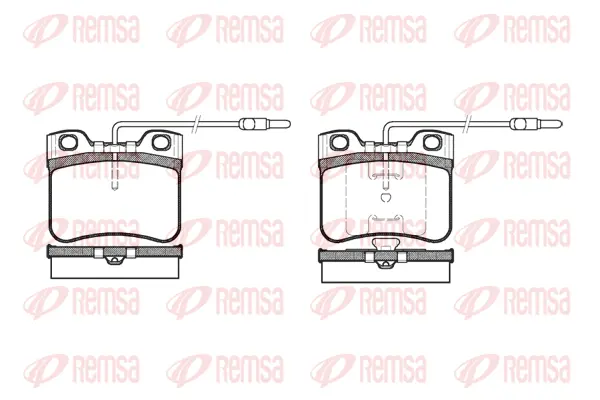 0247.14 REMSA Комплект тормозных колодок, дисковый тормоз (фото 1)