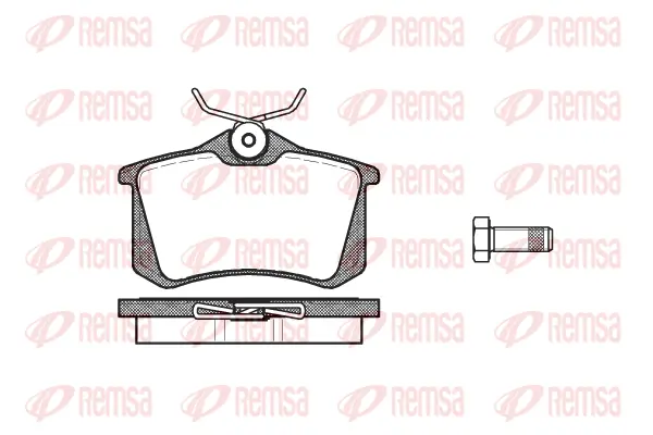 0263.10 REMSA Комплект тормозных колодок, дисковый тормоз (фото 1)