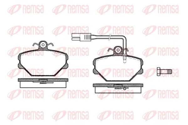 0264.12 REMSA Комплект тормозных колодок, дисковый тормоз (фото 1)