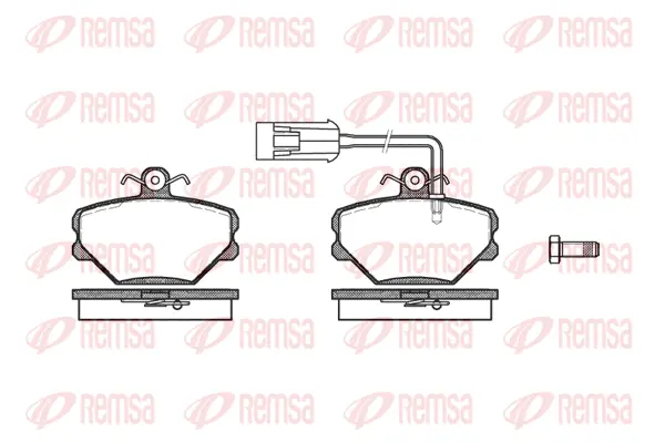 0264.42 REMSA Комплект тормозных колодок, дисковый тормоз (фото 1)