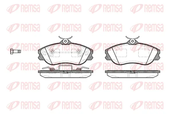 0276.20 REMSA Комплект тормозных колодок, дисковый тормоз (фото 1)