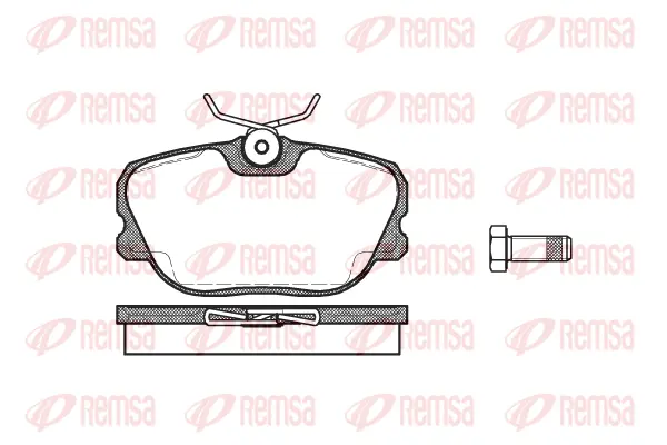 0280.00 REMSA Комплект тормозных колодок, дисковый тормоз (фото 1)