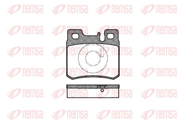 0282.20 REMSA Комплект тормозных колодок, дисковый тормоз (фото 1)