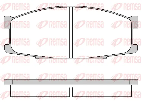 0283.00 REMSA Комплект тормозных колодок, дисковый тормоз (фото 1)