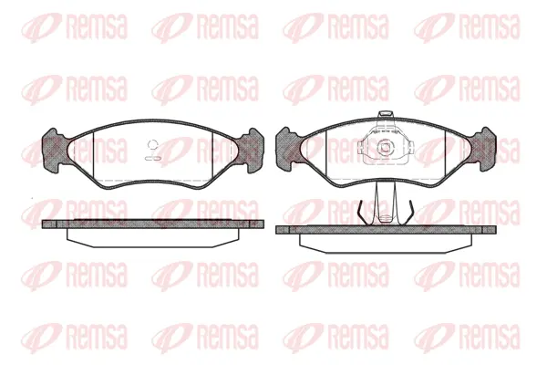 0285.20 REMSA Комплект тормозных колодок, дисковый тормоз (фото 1)