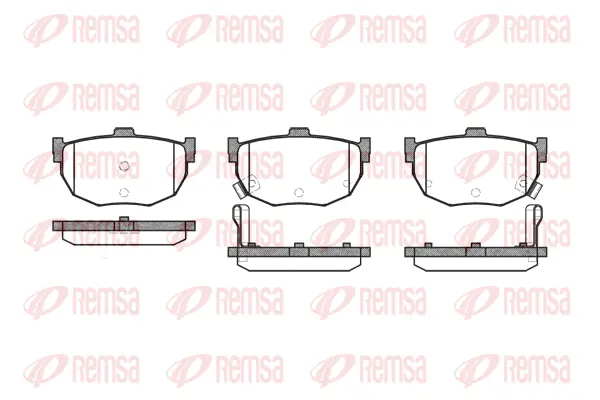 0294.12 REMSA Комплект тормозных колодок, дисковый тормоз (фото 1)