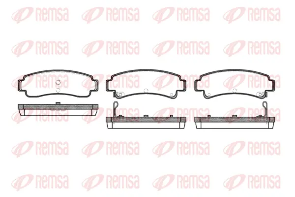 0302.02 REMSA Комплект тормозных колодок, дисковый тормоз (фото 1)