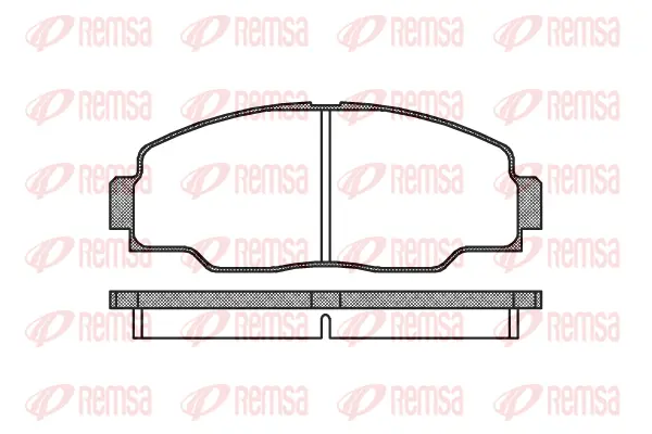 0308.00 REMSA Комплект тормозных колодок, дисковый тормоз (фото 1)