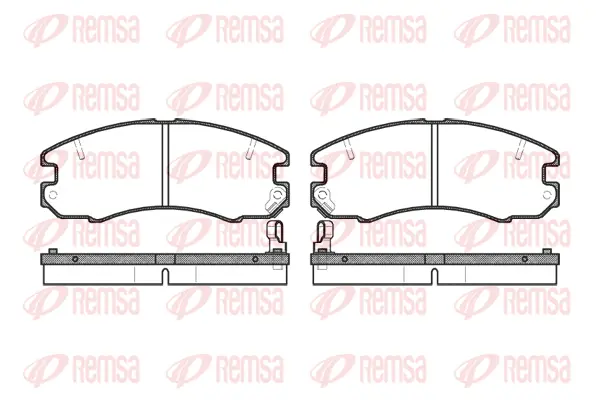 0316.04 REMSA Комплект тормозных колодок, дисковый тормоз (фото 1)