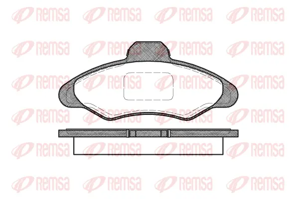 0331.00 REMSA Комплект тормозных колодок, дисковый тормоз (фото 1)