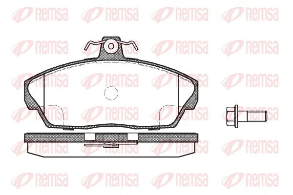 0337.10 REMSA Комплект тормозных колодок, дисковый тормоз (фото 1)